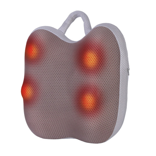Cordless Shiatsu Back Massager with Heat & Kneading Nodes