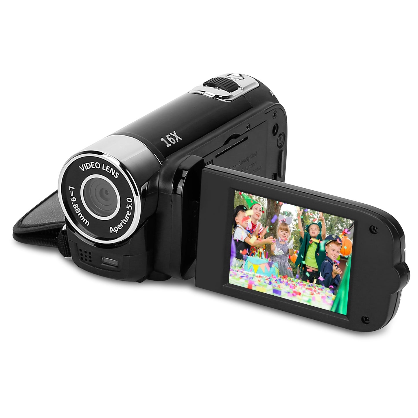 Digital Video Camcorder 1080P HD with 16X Zoom & Fill Light