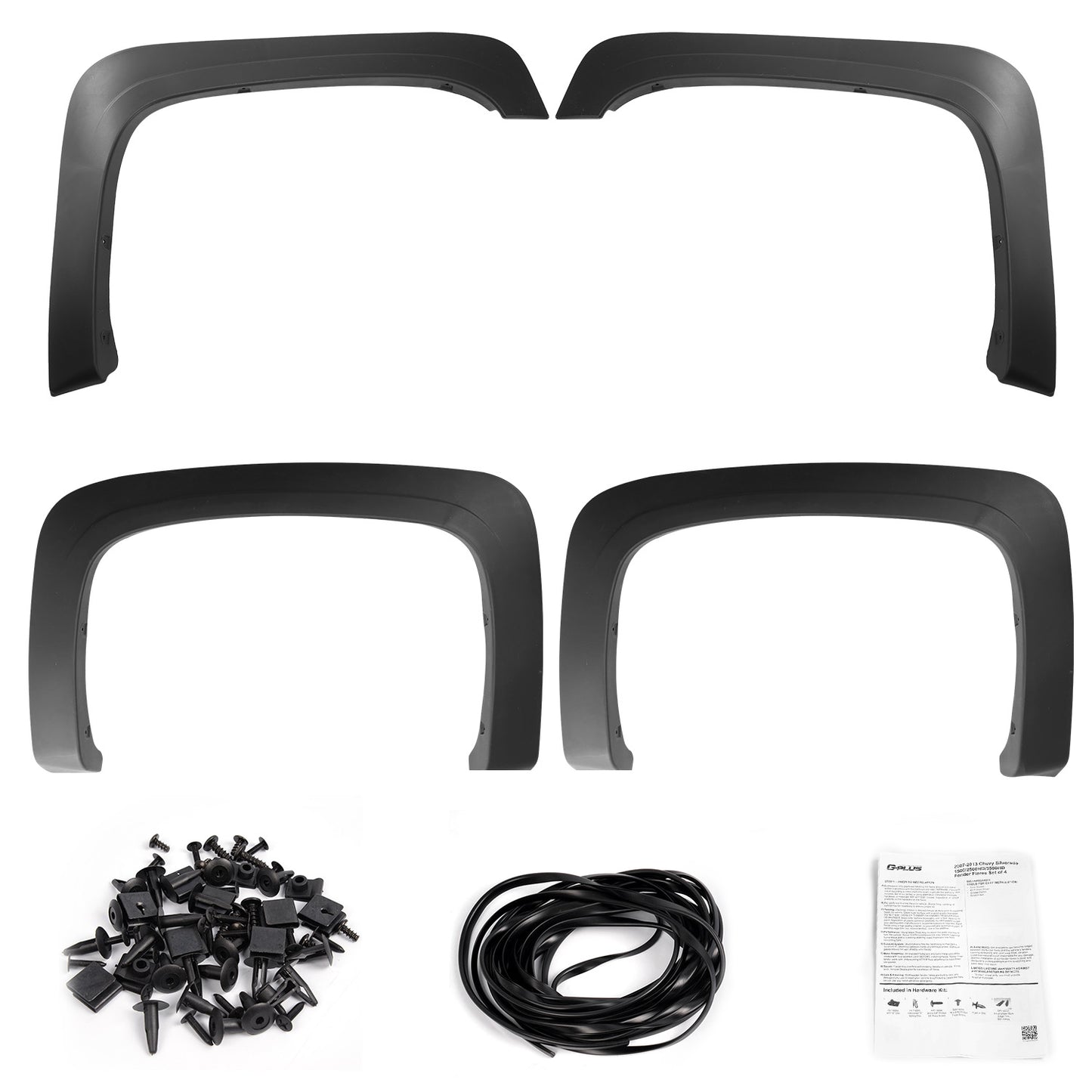 Pocket Style Fender Flares for 07-13 Chevy Silverado 1500-3500HD