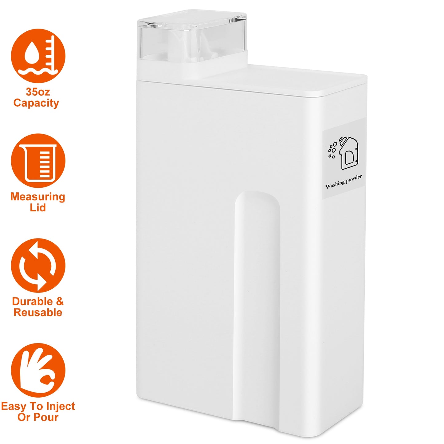 Laundry Detergent Dispenser Bottle 35oz with Labels