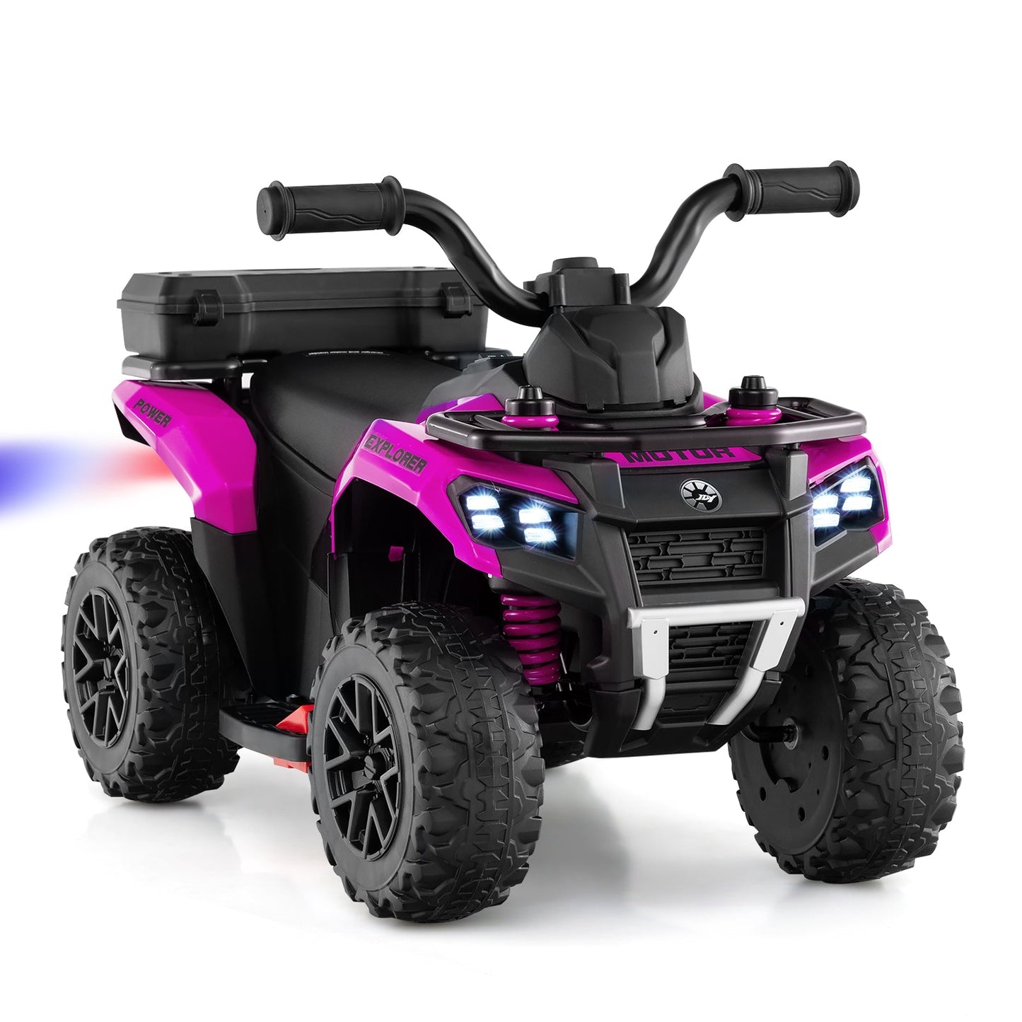 6V Kids Ride On ATV with Spray Function and Storage Box with Music