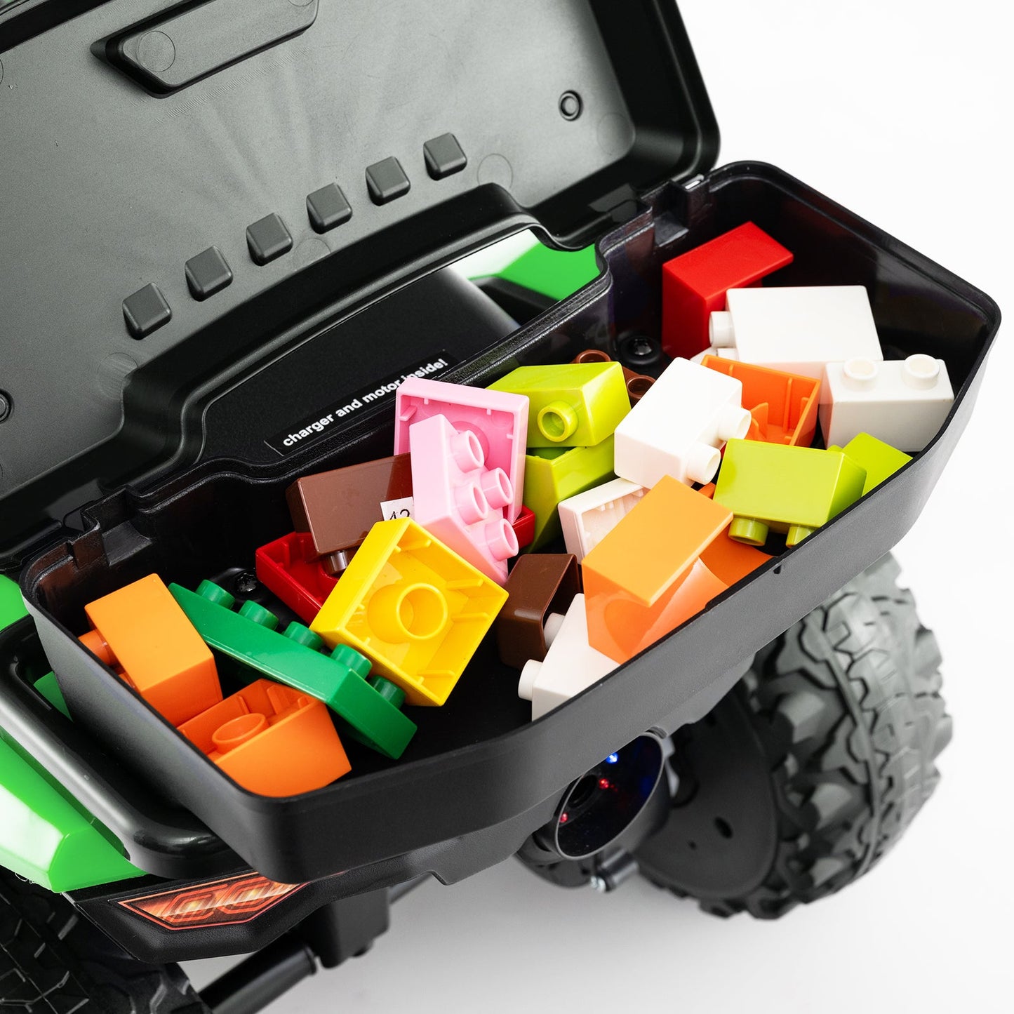 6V Kids Ride On ATV with Spray Function and Storage Box with Music