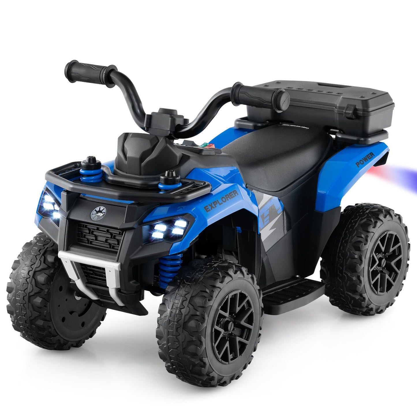 6V Kids Ride On ATV with Spray Function and Storage Box with Music