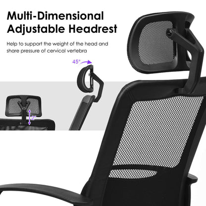 High Back Ergonomic Mesh Office Chair with Adjustable Height