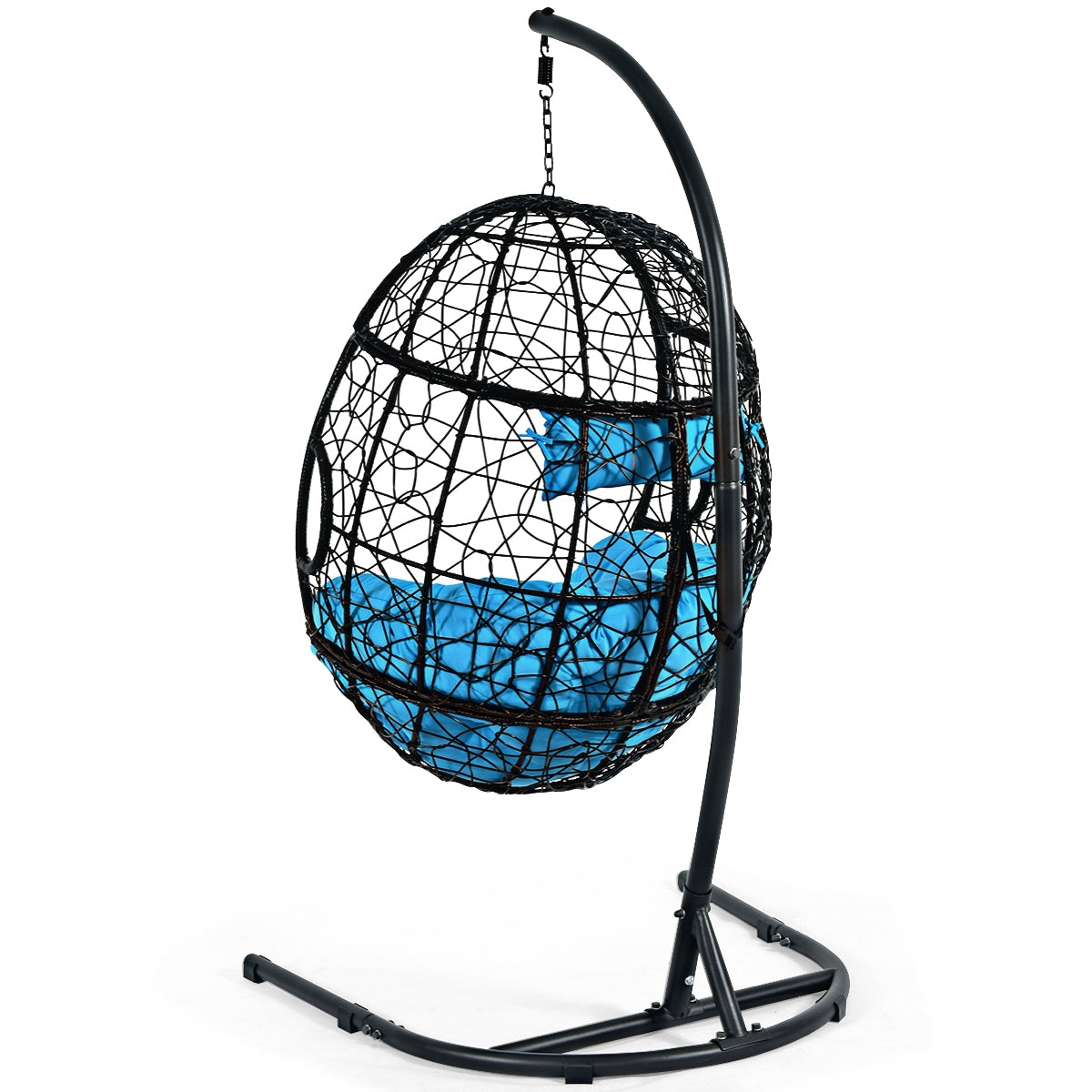Hanging Hammock Chair with Stand and Cushion