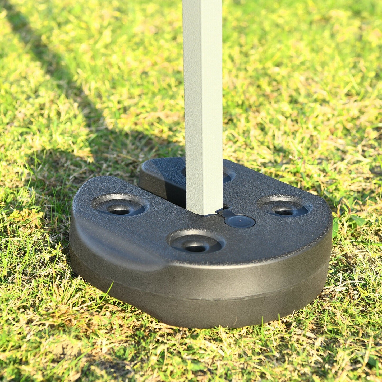 Set of 4 Canopy Weights 20lbs Weight Plate Kit with No-Pinch Design