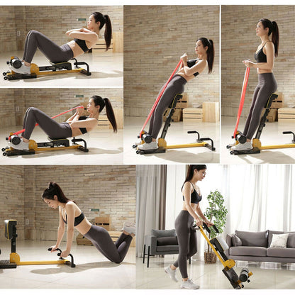 8-in-1 Multifunctional Sissy Squat Bench with Adjustable Height