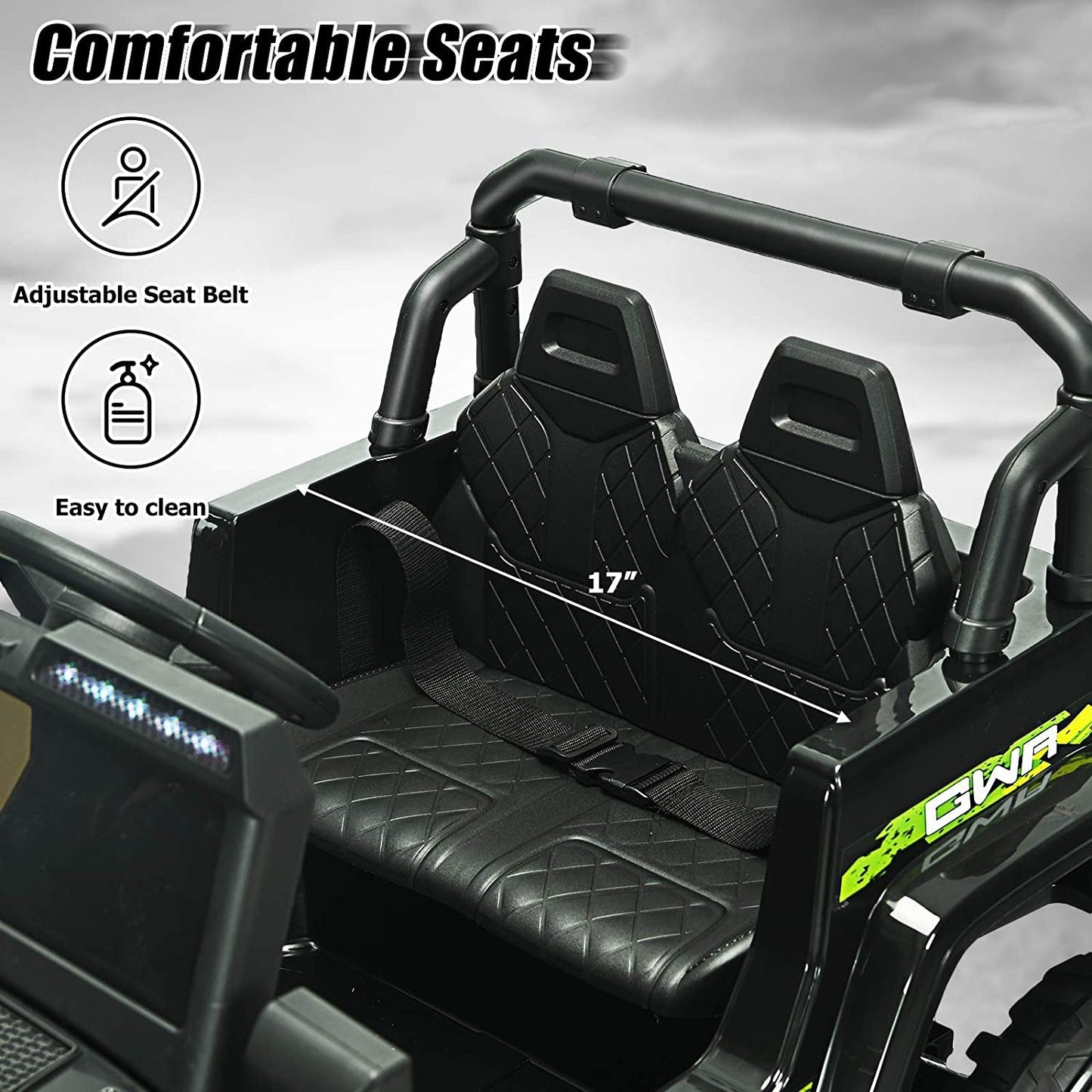 12V Kids Ride-on Jeep Car with 2.4 G Remote Control