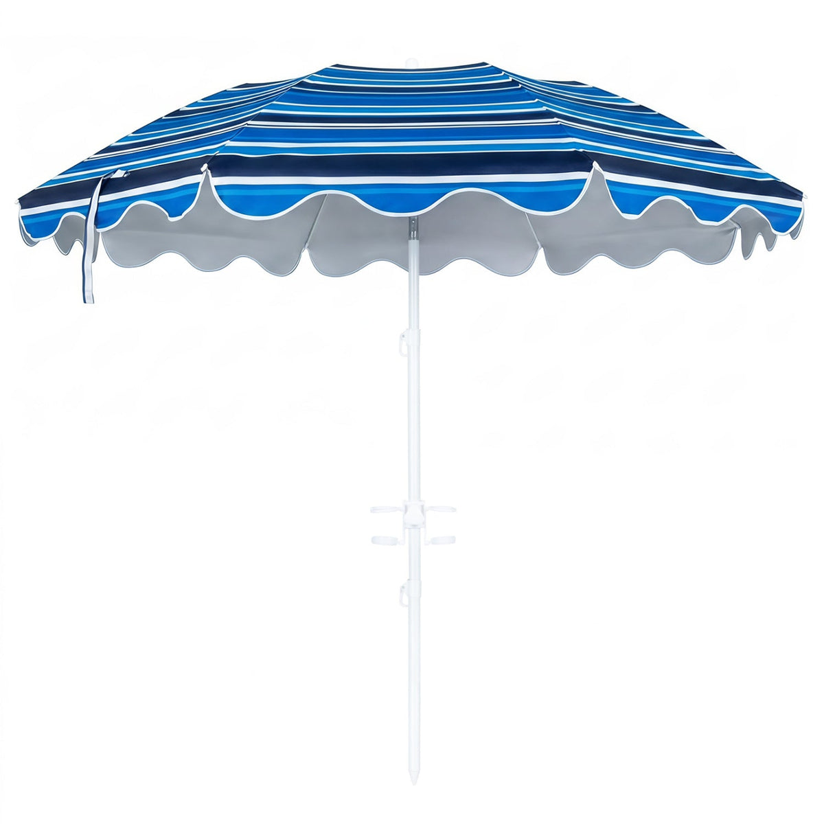 Beach Umbrella 6.5 FT with UPF 50+ Sun Protection & Sand Anchor