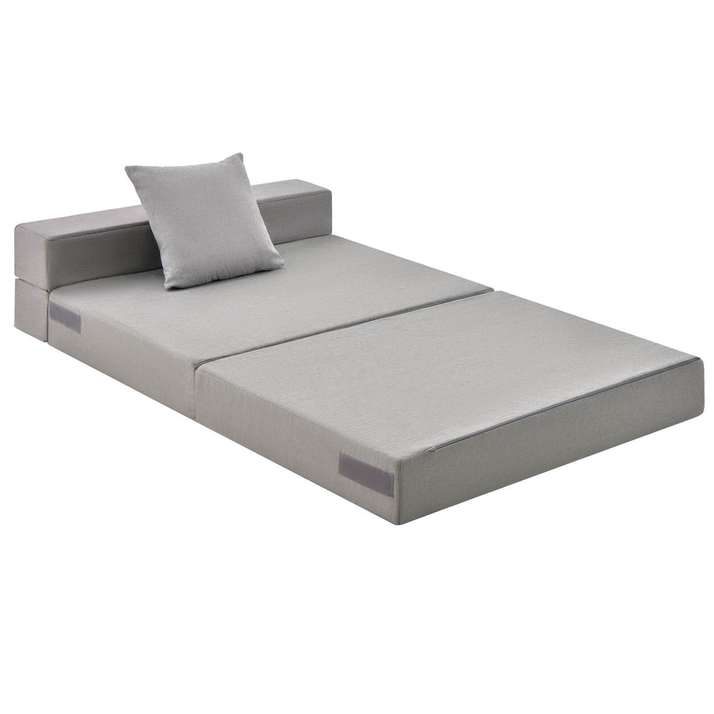 6-Inch Tri-Fold Sofa Bed with Pillow - Convertible Mattress
