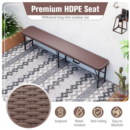 6 ft Folding Bench with 1320 lb Capacity and Handle