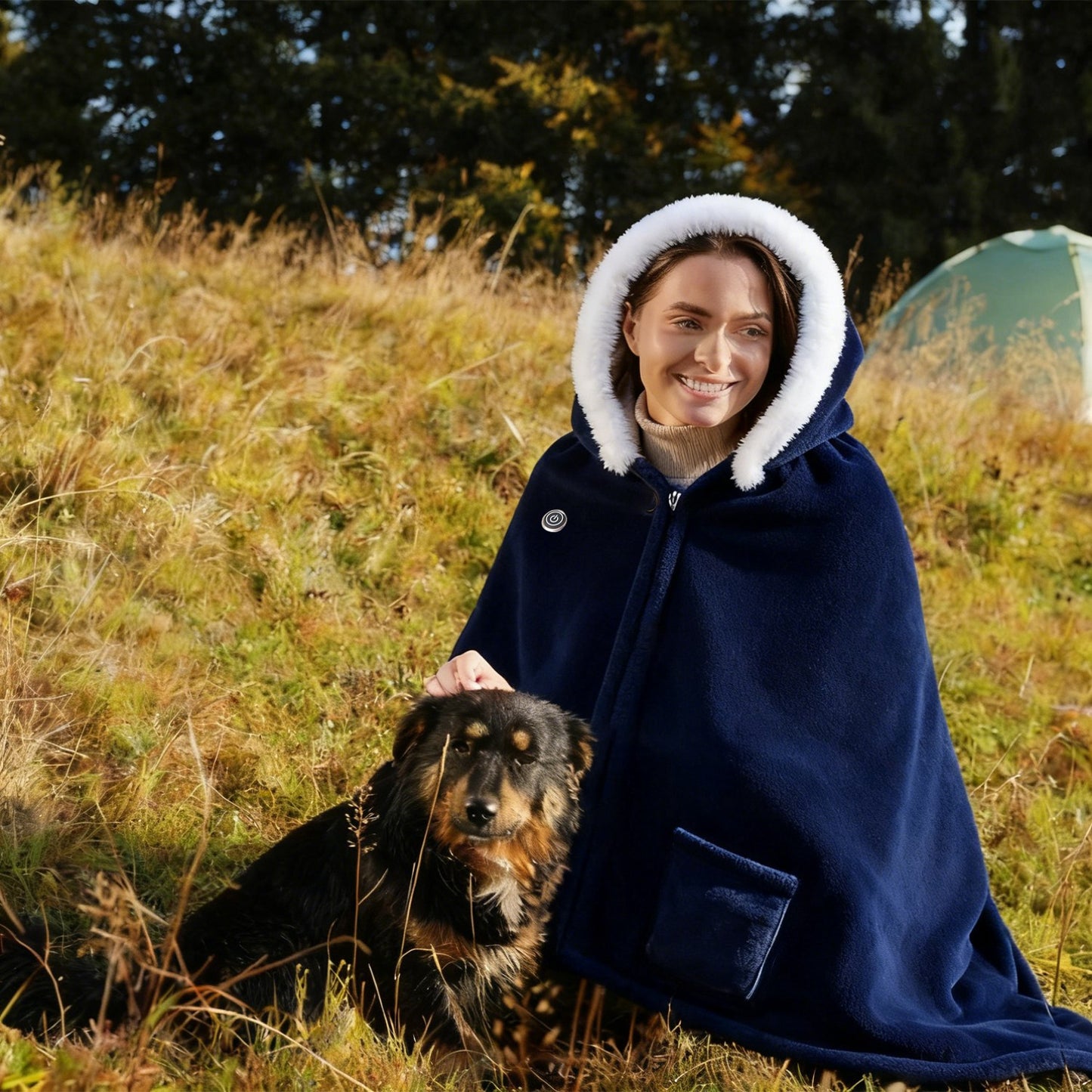 Wearable Heated Blanket with 8 Heating Zones & 3 Temperature Levels
