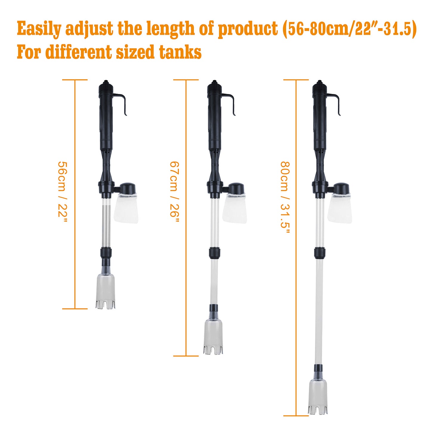 Aquarium Gravel Vacuum Cleaner - Battery Operated