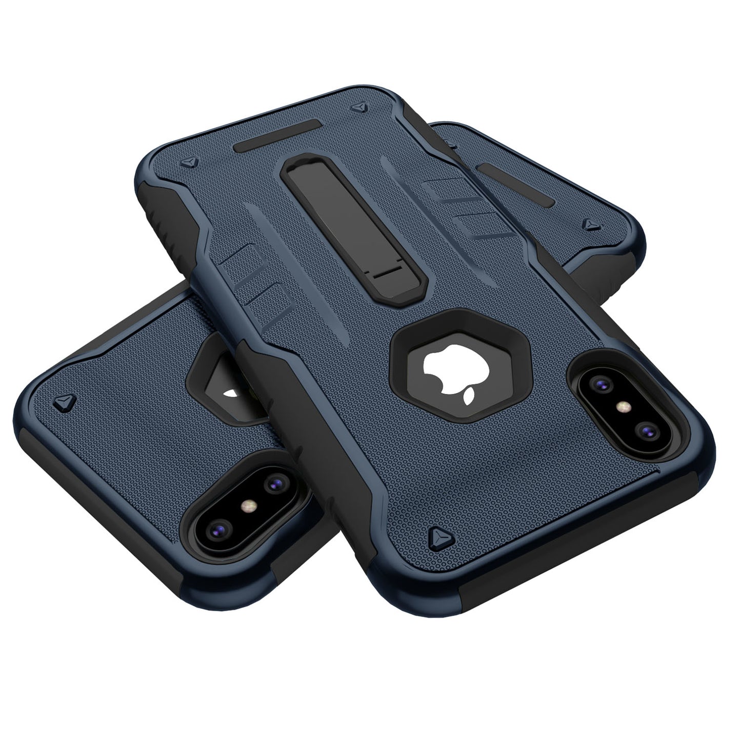 iPhone X Rugged Case with Kickstand - Dual Layer Protection