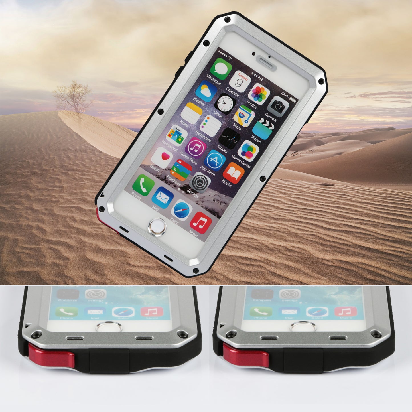 iPhone 6 Plus Rugged Full Cover Case with Screen Protector