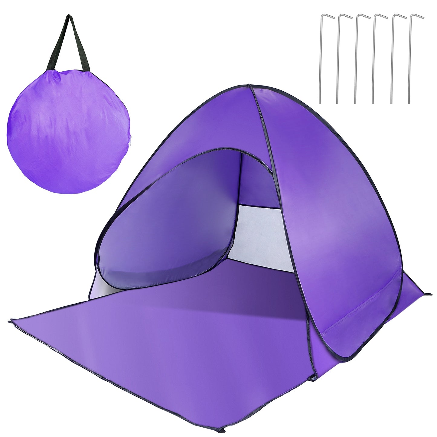 Pop Up Beach Tent with UPF50+ Sun Protection for 2-3 People