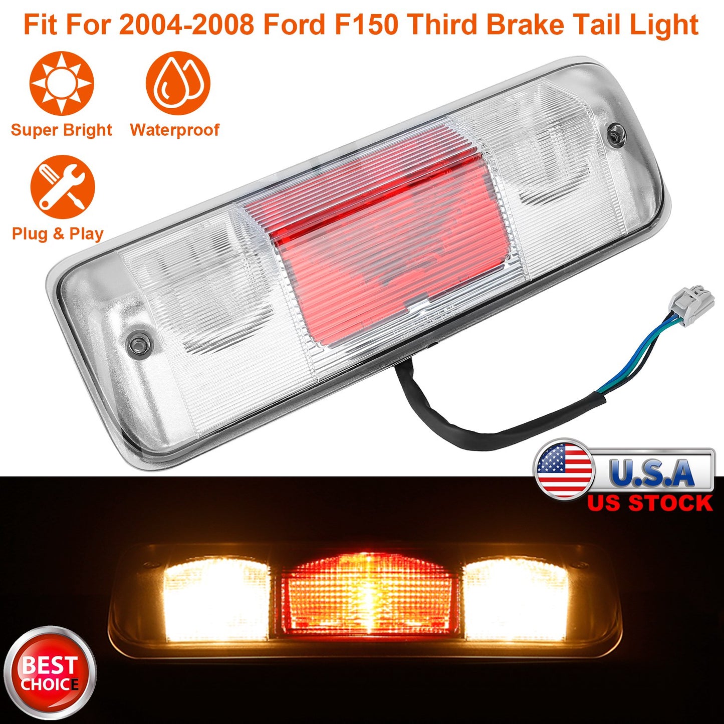 Third Brake Light for 2004-2008 Ford F150 LED Cargo Lamp