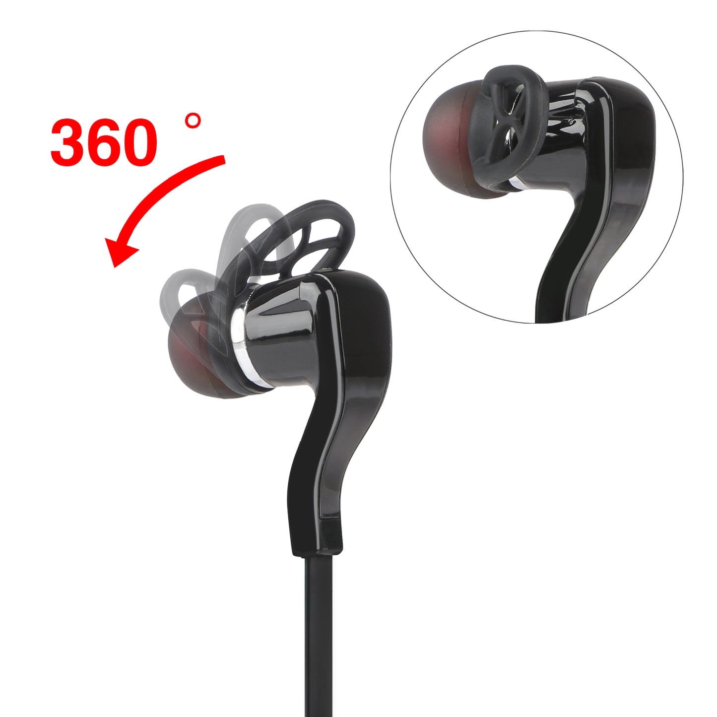 Wireless Sport Earphones with Mic and Dual Device Connection