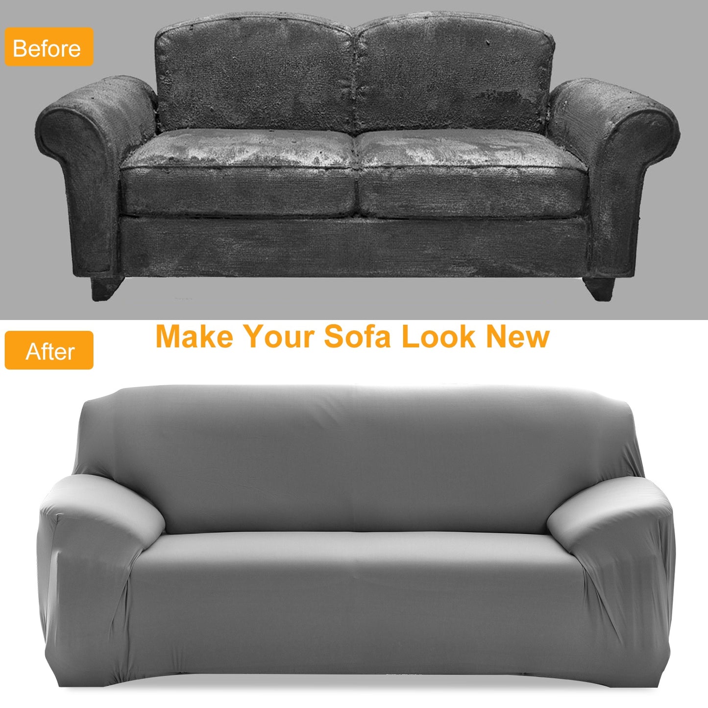 Stretch Sofa Slipcover with Anti-Slip Foam Strips