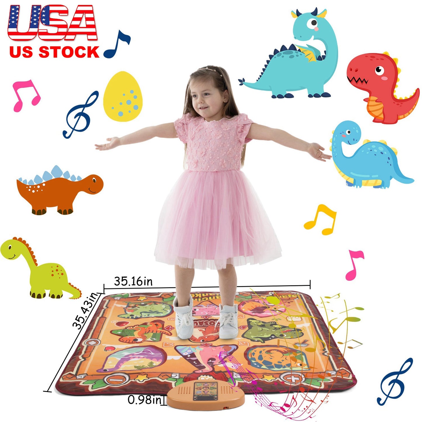 Electronic Music Dance Mat for Kids with 6 Game Modes