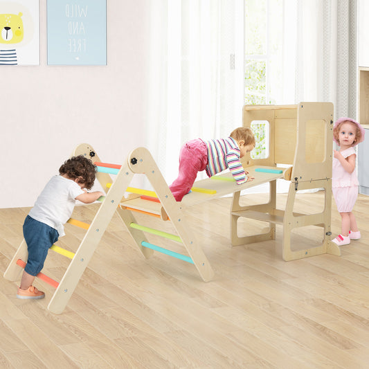 7-in-1 Toddler Climbing Toy Set with Table and Chair