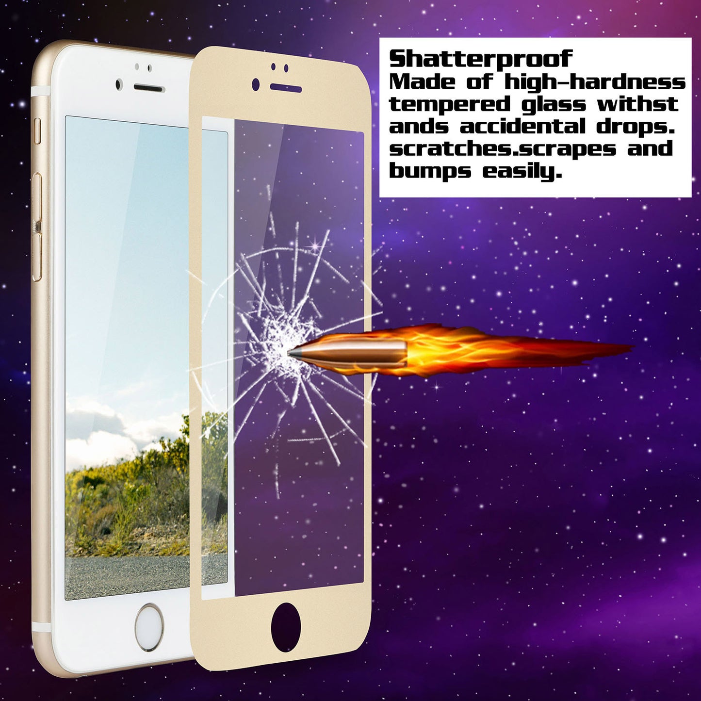 iPhone 6 Plus Tempered Glass Screen Protector 3D Edge