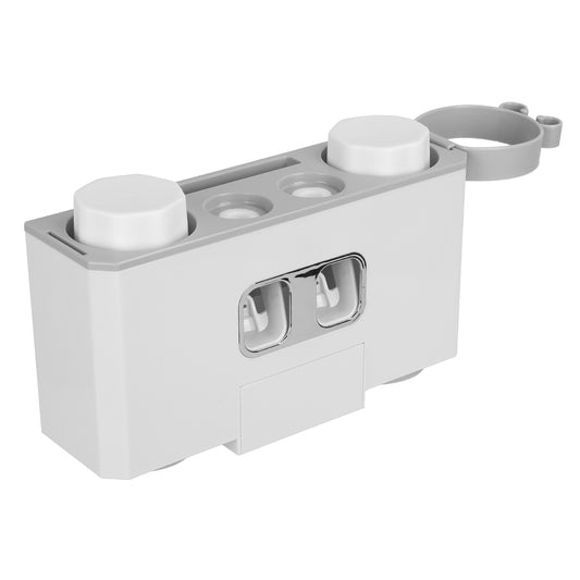Wall Mount Toothbrush Holder with Automatic Toothpaste Dispenser