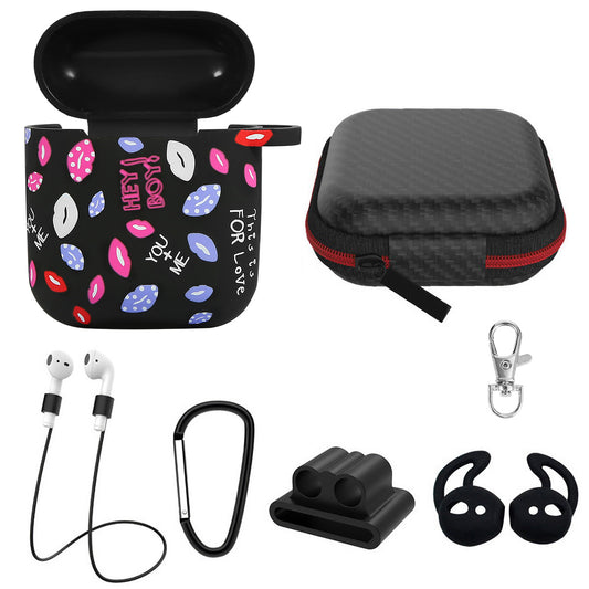 AirPods 1/2 Silicone Case with Accessories Kit