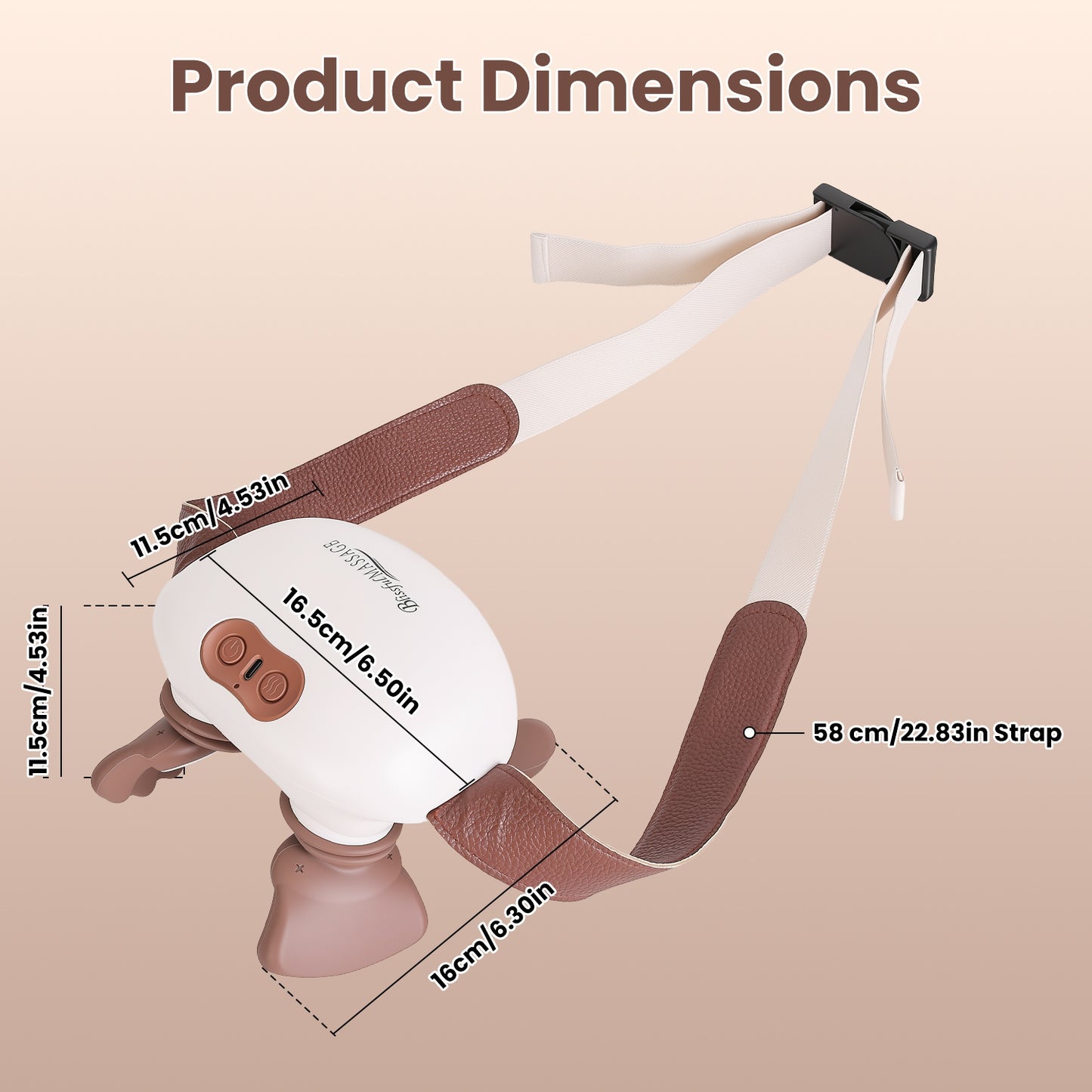 Cordless Neck Massager with Heat & Shiatsu Deep Tissue Kneading