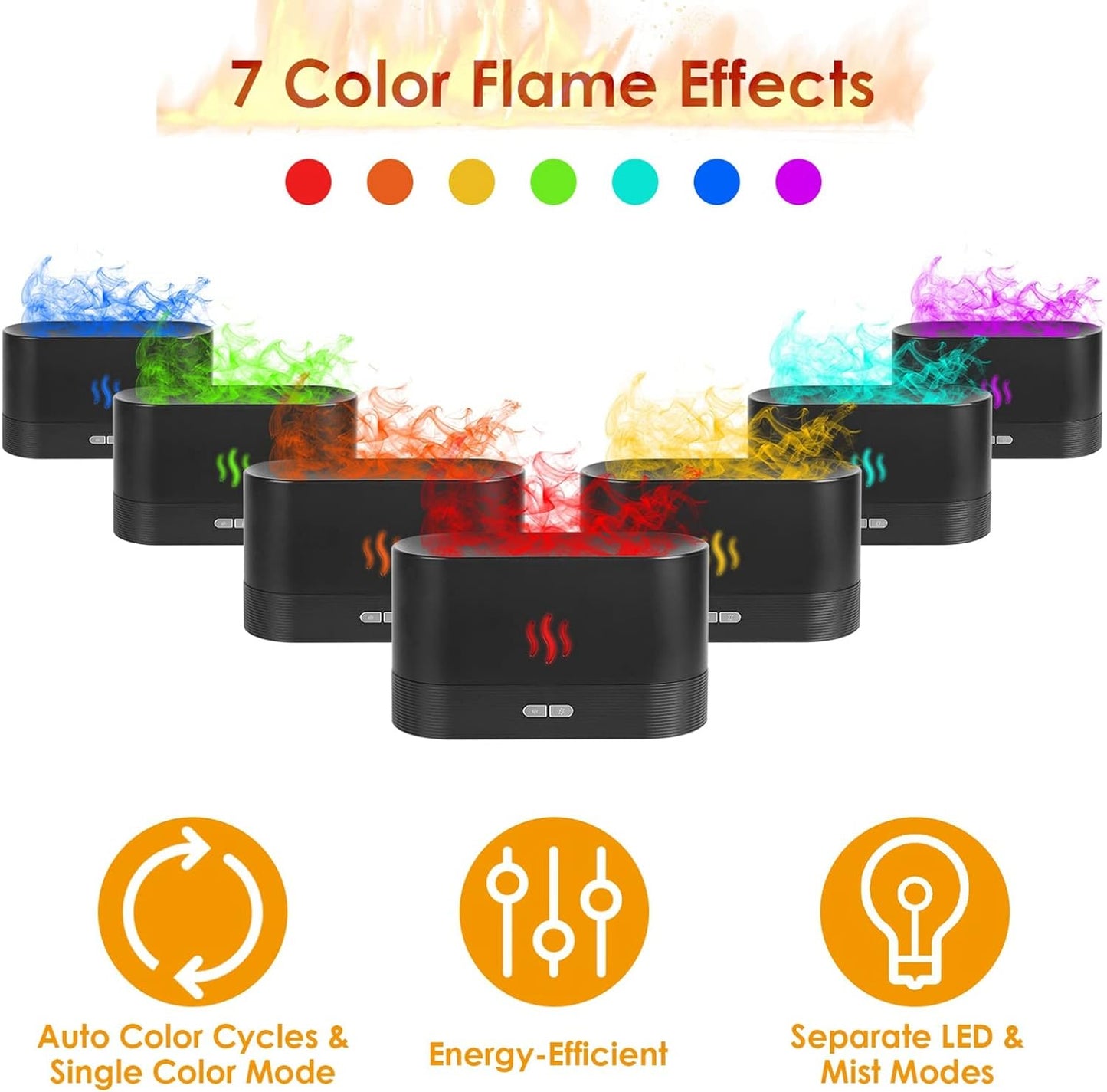 3D Flame Air Aroma Humidifier