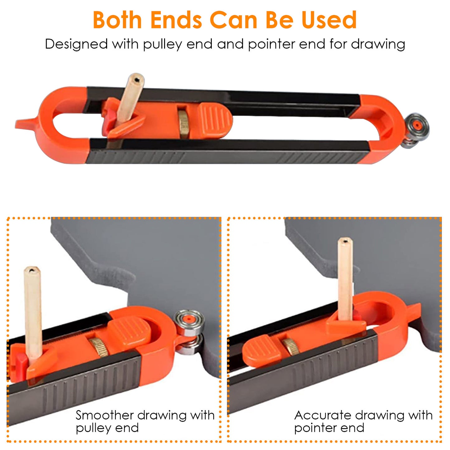 Contour Gauge with Lock for Precise Shape Duplication