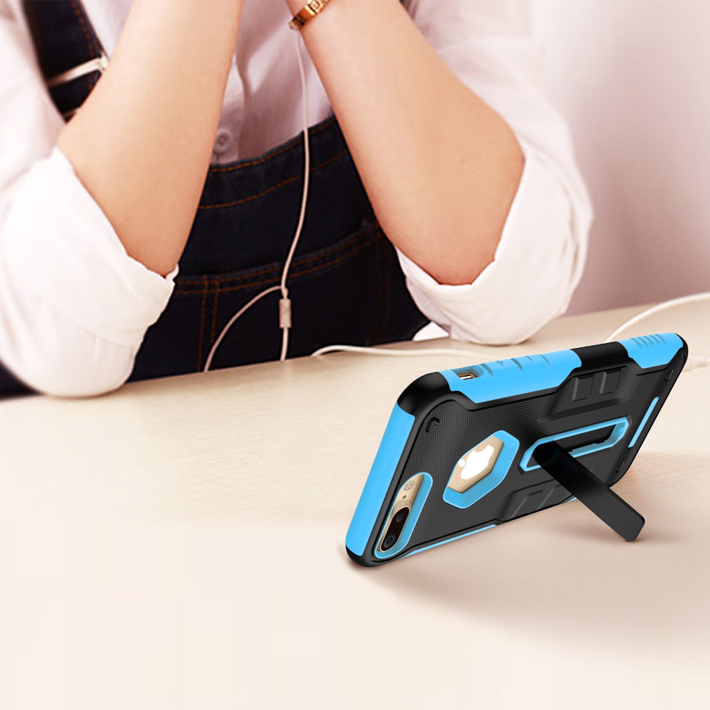 iPhone 8 Plus Rugged Case with Magnetic Kickstand