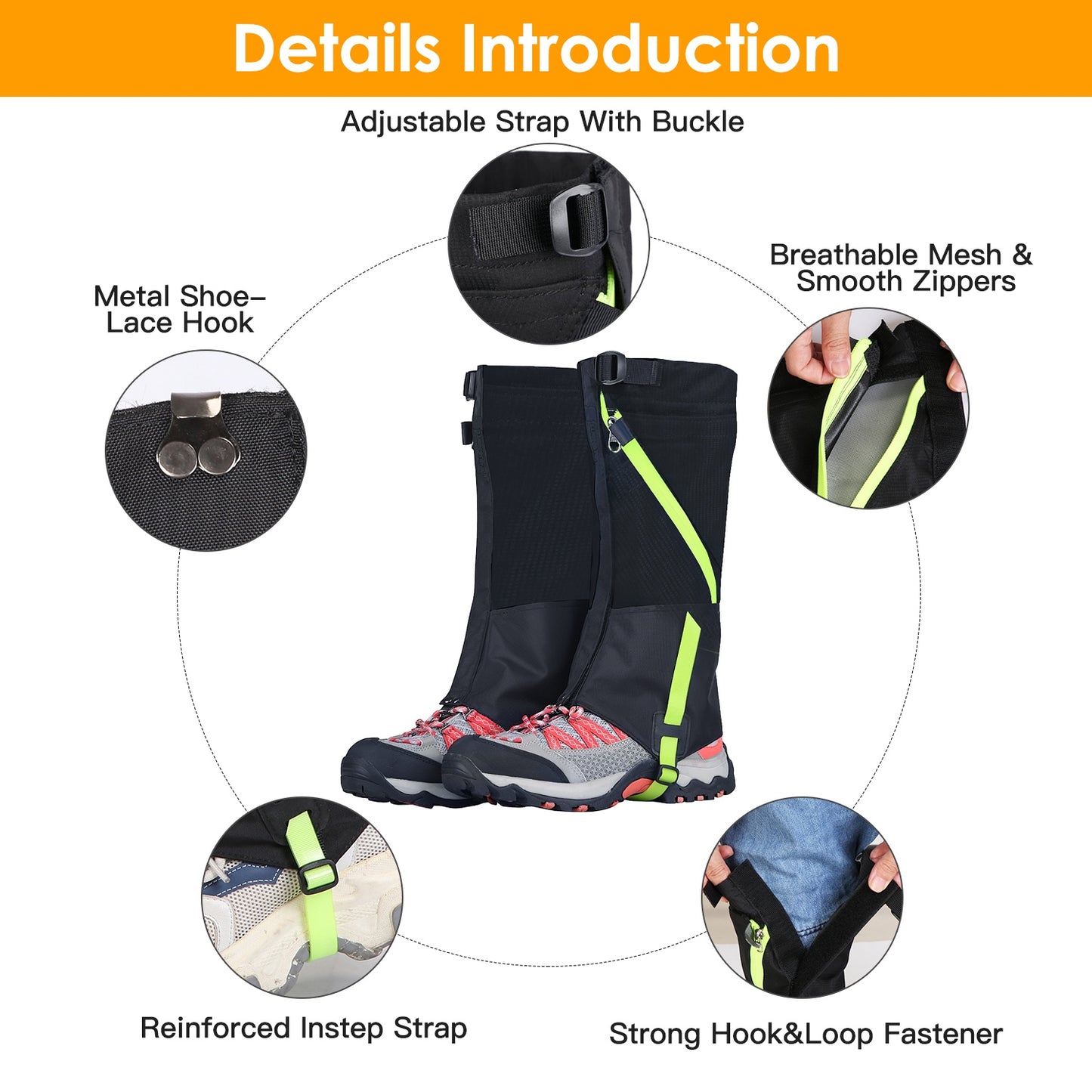 Leg Gaiters Waterproof Snow Boot