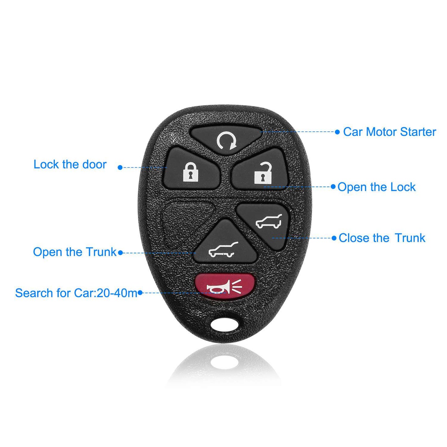 Keyless Entry Remote Key Fob for 2007-2014 Chevy Tahoe (2-Pack)