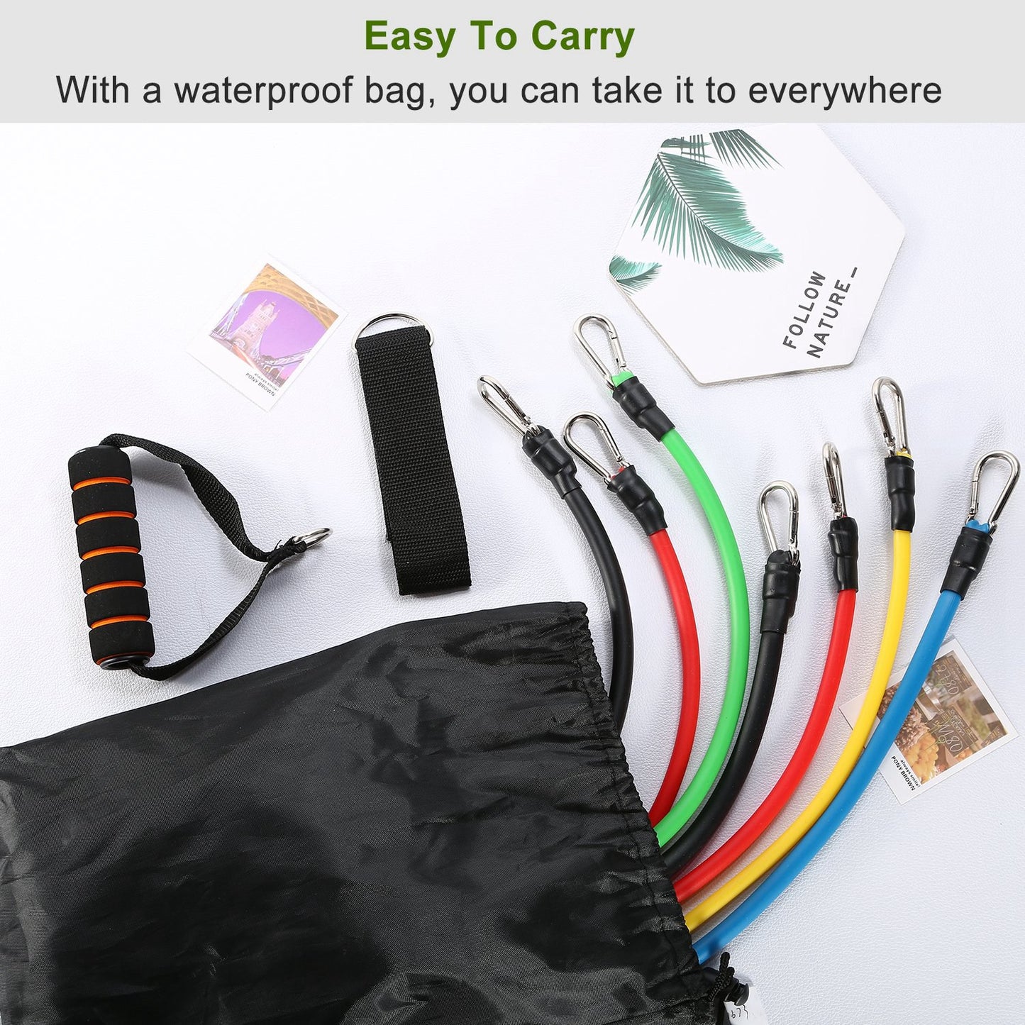 Resistance Bands Set 11-Piece with Door Anchor and Handles