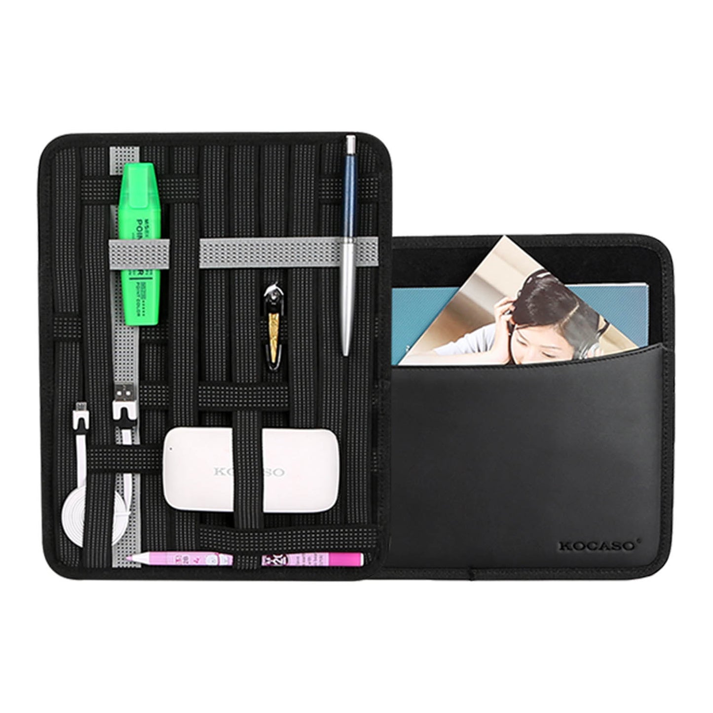 Elastic Organizer Board for Bags and Briefcases