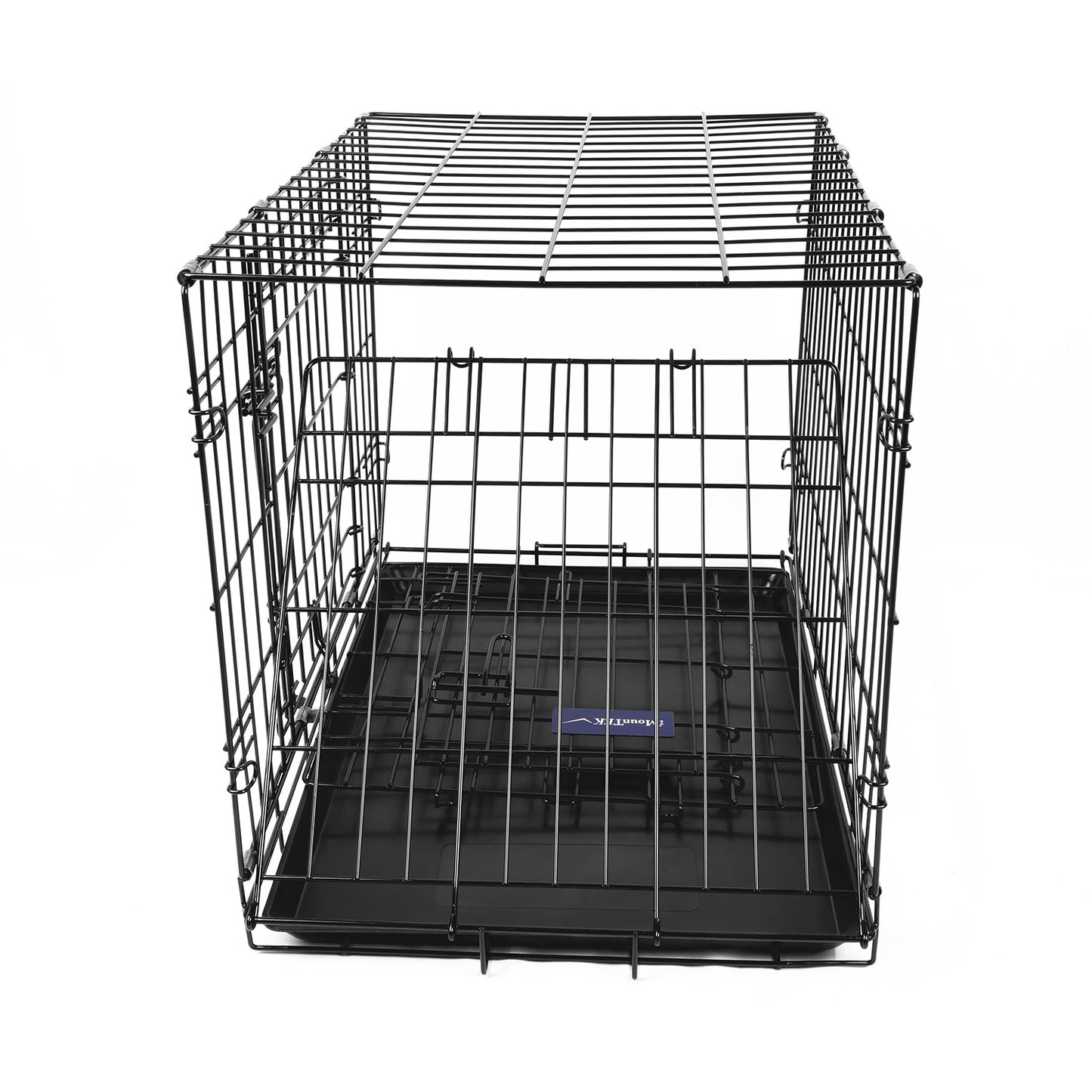 30-Inch Folding Metal Dog Crate with Double Door