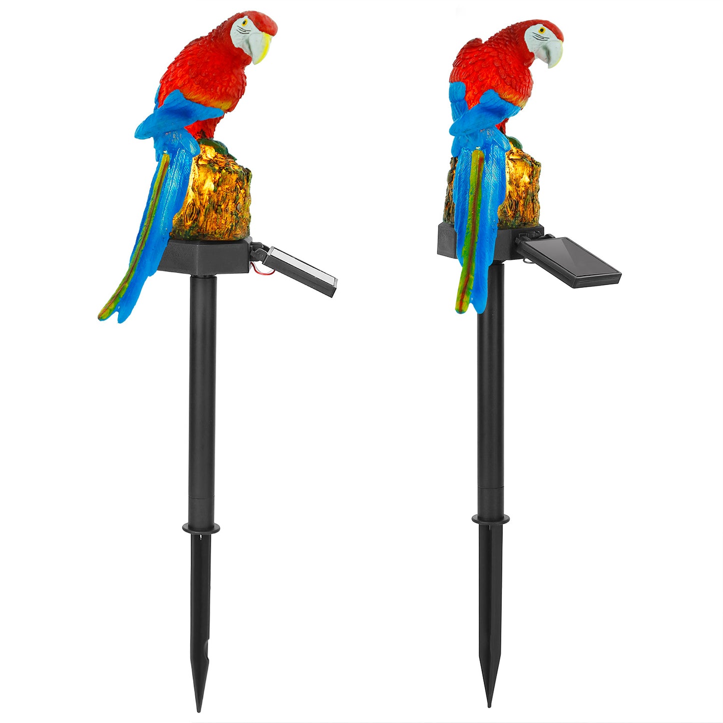 Solar Parrot Garden Light with Stake - Waterproof LED Outdoor