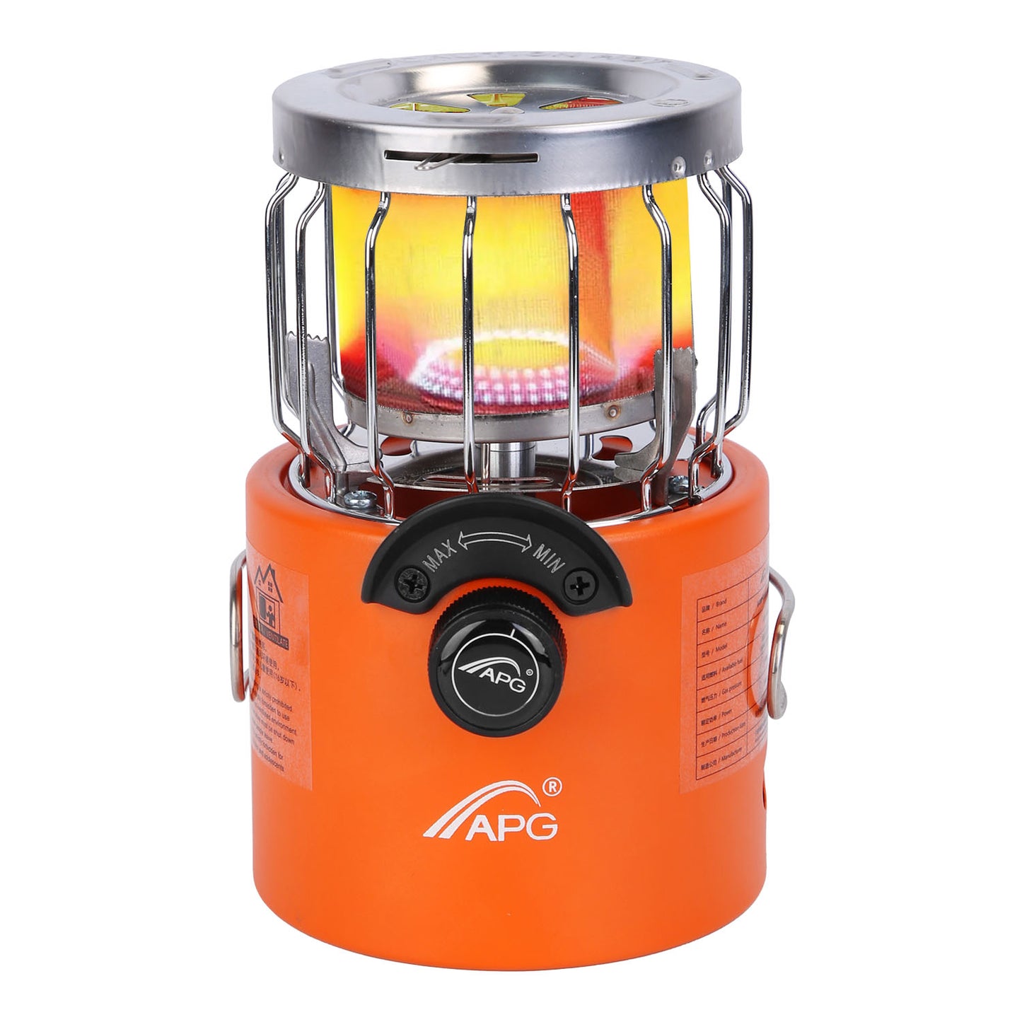 Portable Camping Stove & Heater 2-in-1 with 360° Heating