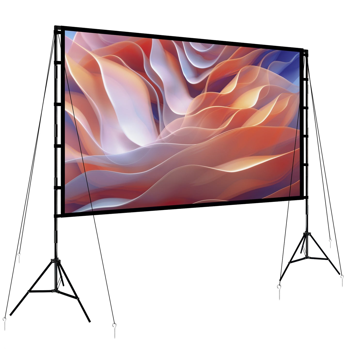 100" Projector Screen with Stand - 16:9 4K HD Portable