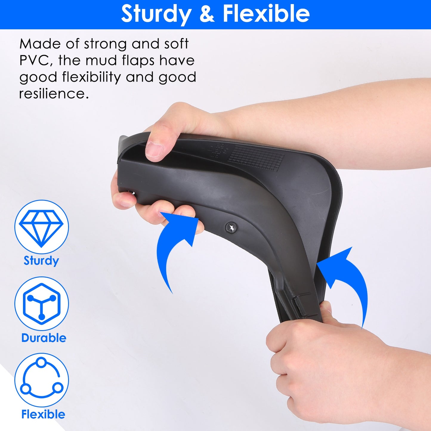 Mud Flaps for Tesla Model Y 2020-2023 No Drill Installation