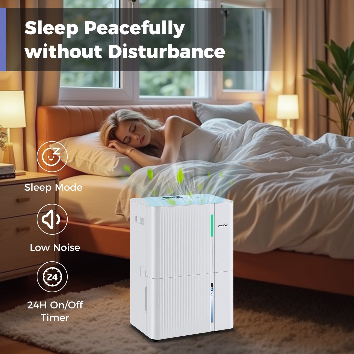 74/96 Pints Dehumidifier for Home 4500/5500 Sq. Ft Dehumidifier with 3 Modes