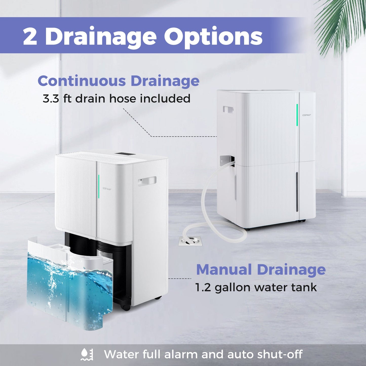 74/96 Pints Dehumidifier for Home 4500/5500 Sq. Ft Dehumidifier with 3 Modes