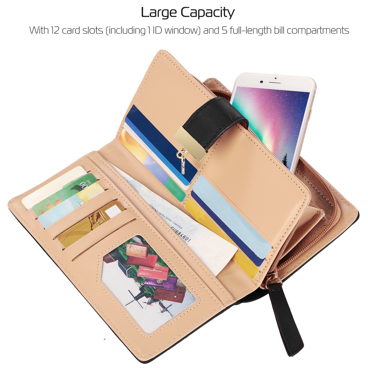 Ladies Long Leather Wallet