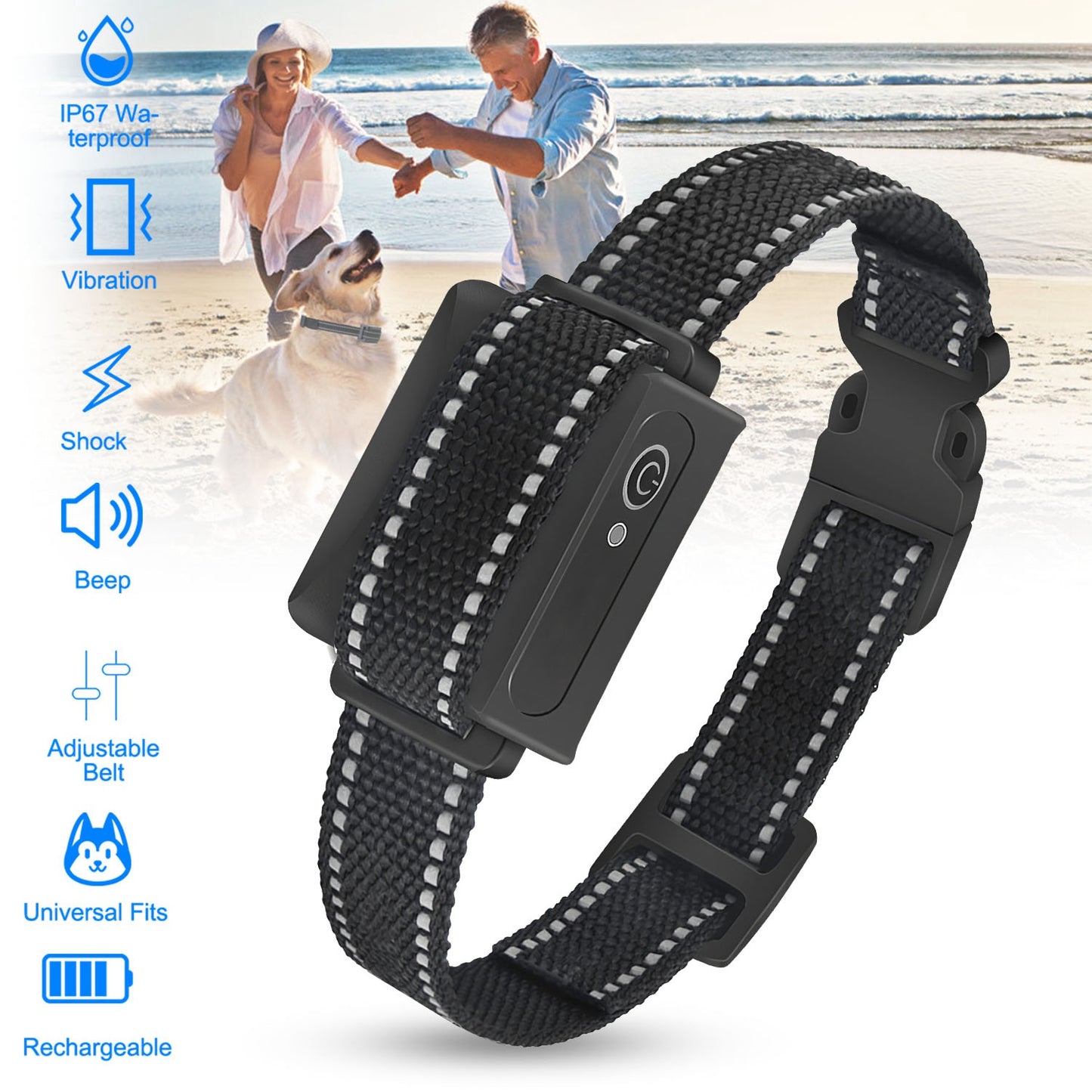 Dog Training Collar Receiver with 3280ft Range & IP67 Waterproof
