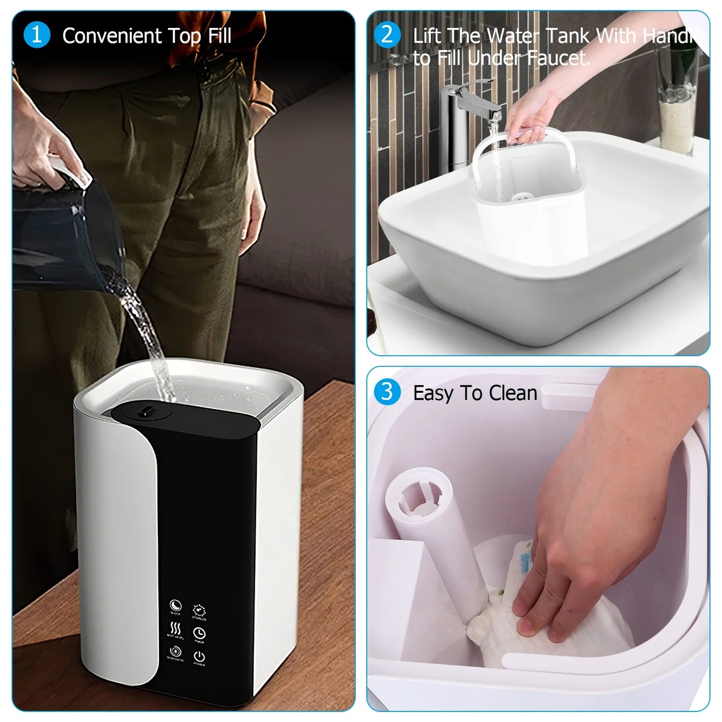 5L Mist Humidifier With Essential Oils Diffuser