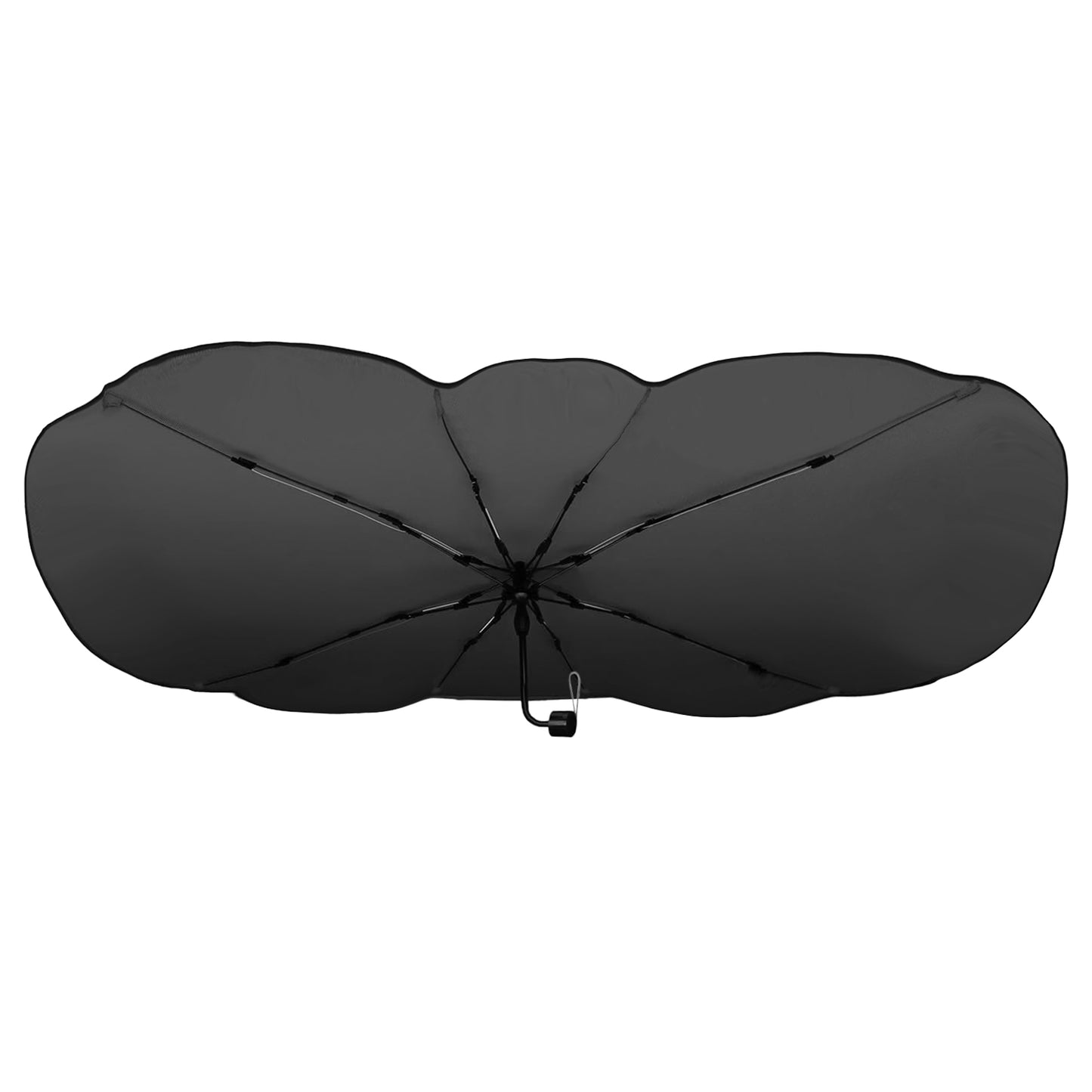 Foldable Car Windshield Sun Umbrella 57x33" UPF50+ Silver