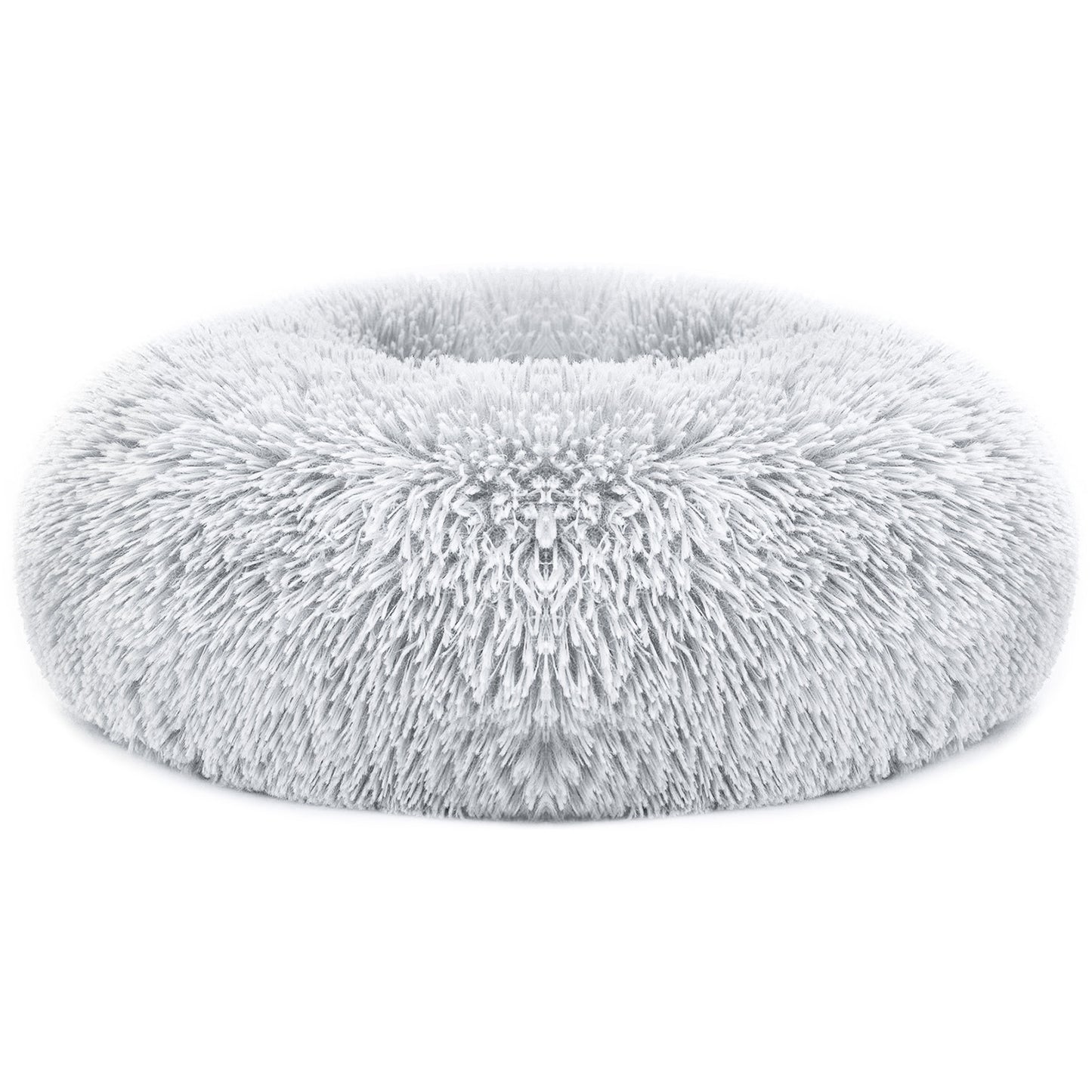 Plush Pet Bed with Raised Rim for Small Dogs & Cats