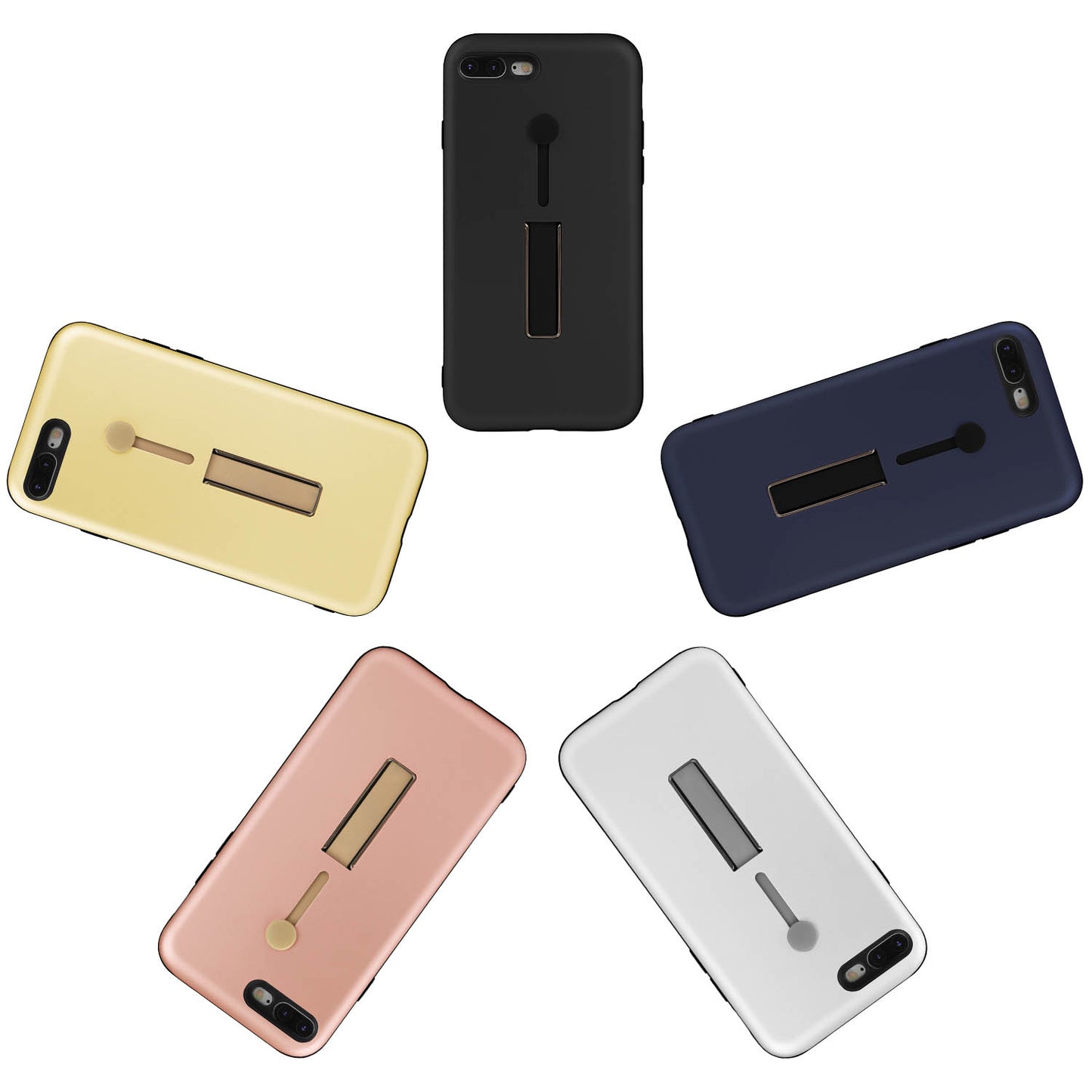iPhone 8 Plus Case with Kickstand - Rugged Slim Snap-On