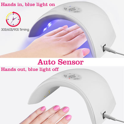 Portable UV Nail Gel Art Dryer